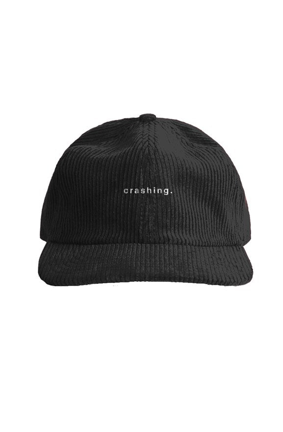 Crashing. Cord Hat- Black