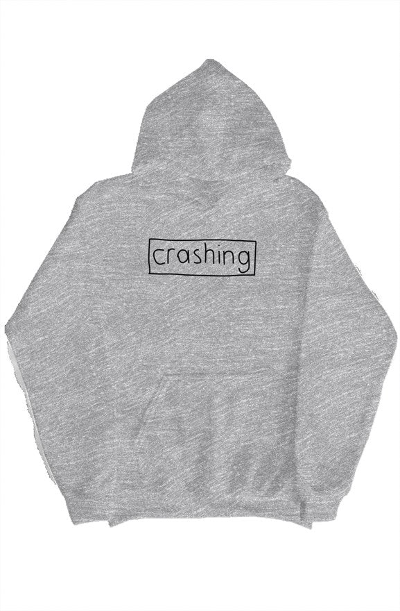 Crashing Drawn Logo Hoodie - Gray
